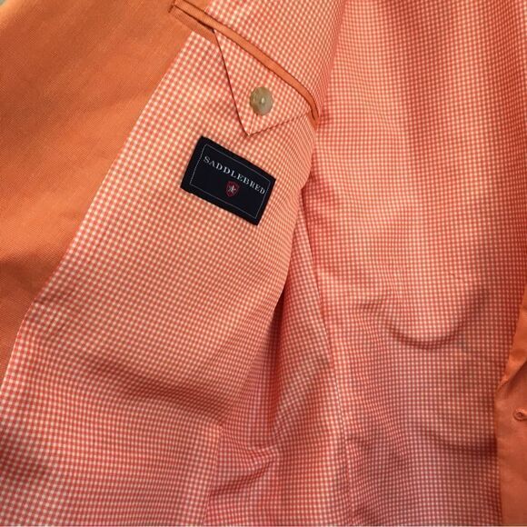 SADDLEBRED BLAZER‎ IN ORANGE. PERFECT FOR FALL AND HALLOWEEN! - Picture 9 of 13